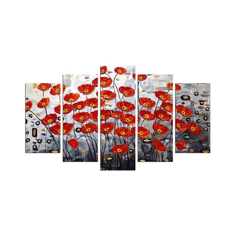 Decorative MDF Painting (5 Pieces) 20x60 - Inredning - Tavlor & konst - Canvastavlor