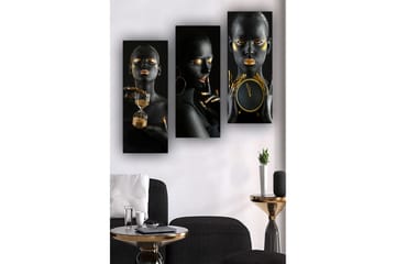 Decorative MDF Painting (3 Pieces) 20x50 - Inredning - Tavlor & konst - Canvastavlor
