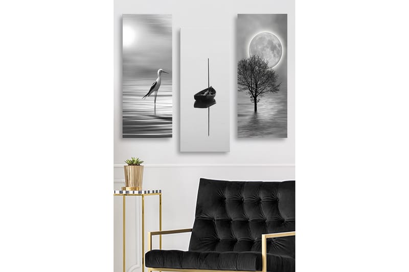 Decorative MDF Painting (3 Pieces) 20x50, undefined