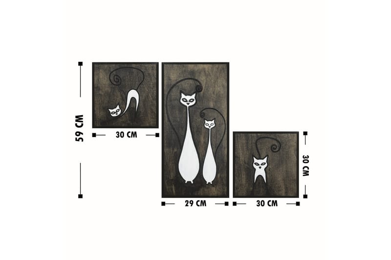 Dekoration Trätavlor - Inredning - Tavlor & konst - Canvastavlor