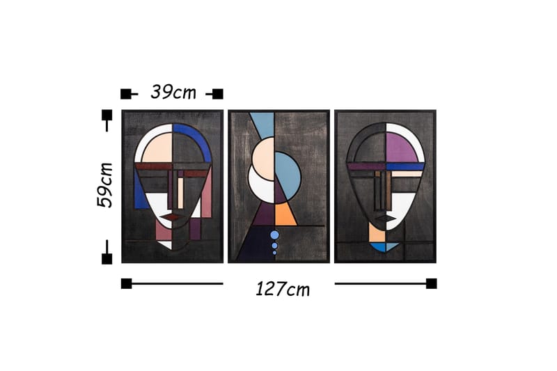 Dekoration Trätavlor - Inredning - Tavlor & konst - Canvastavlor