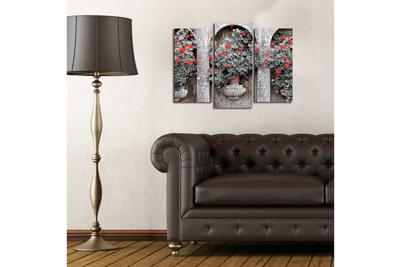 Dekorativ Canvasmålning 3 Delar - Flerfärgad - Inredning - Tavlor & konst - Canvastavlor