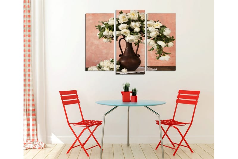 Dekorativ Canvasmålning 3 Delar - Flerfärgad - Inredning - Tavlor & konst - Canvastavlor