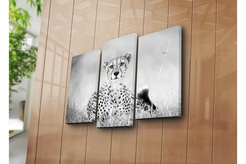 Dekorativ Canvasmålning 3 Delar - Flerfärgad - Inredning - Tavlor & konst - Canvastavlor