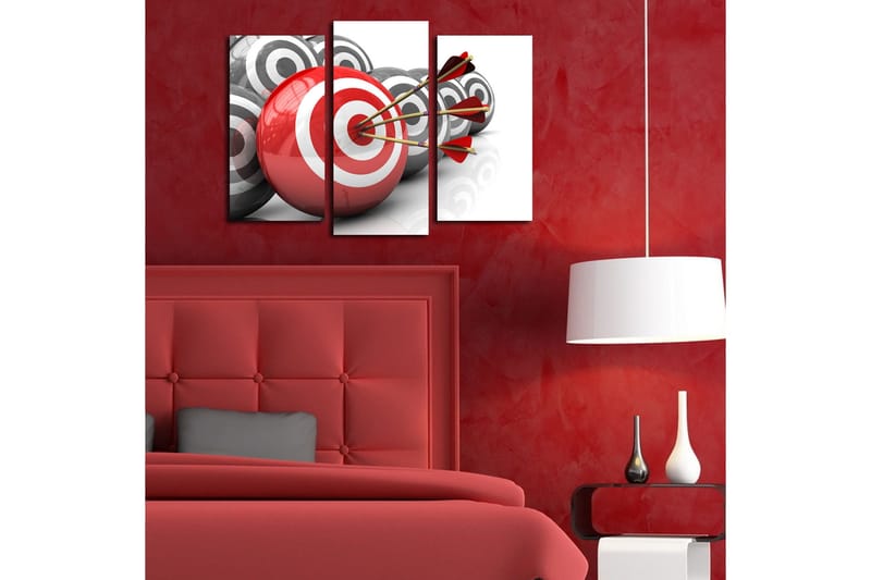 Dekorativ Canvasmålning 3 Delar - Flerfärgad - Inredning - Tavlor & konst - Canvastavlor