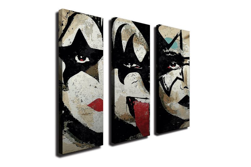 Dekorativ Canvasmålning 3 Delar - Flerfärgad - Inredning - Tavlor & konst - Canvastavlor