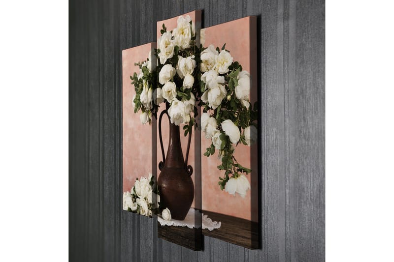 Dekorativ Canvasmålning 3 Delar - Flerfärgad - Inredning - Tavlor & konst - Canvastavlor