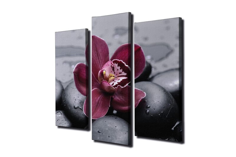 Dekorativ Canvasmålning 3 Delar - Flerfärgad - Inredning - Tavlor & konst - Canvastavlor