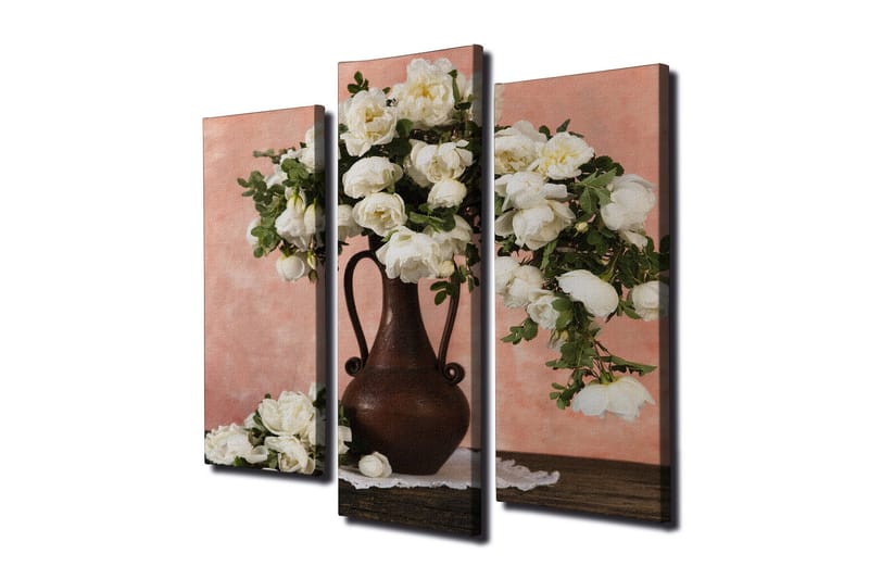 Dekorativ Canvasmålning 3 Delar, Flerfärgad