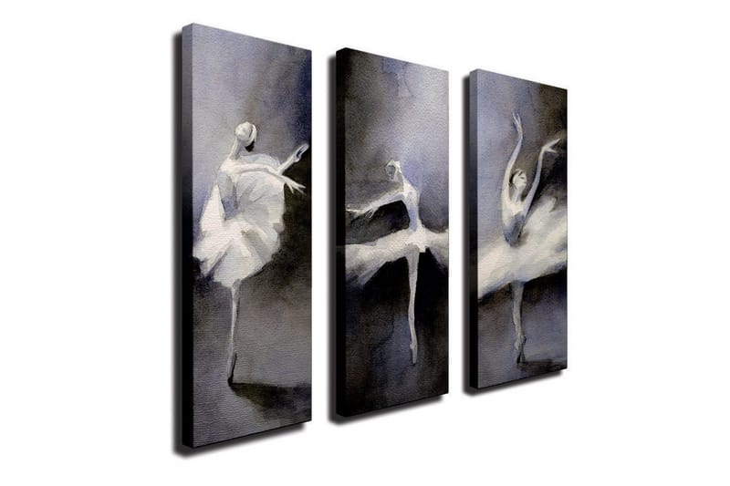 Dekorativ Canvasmålning 3 Delar - Flerfärgad - Inredning - Tavlor & konst - Canvastavlor