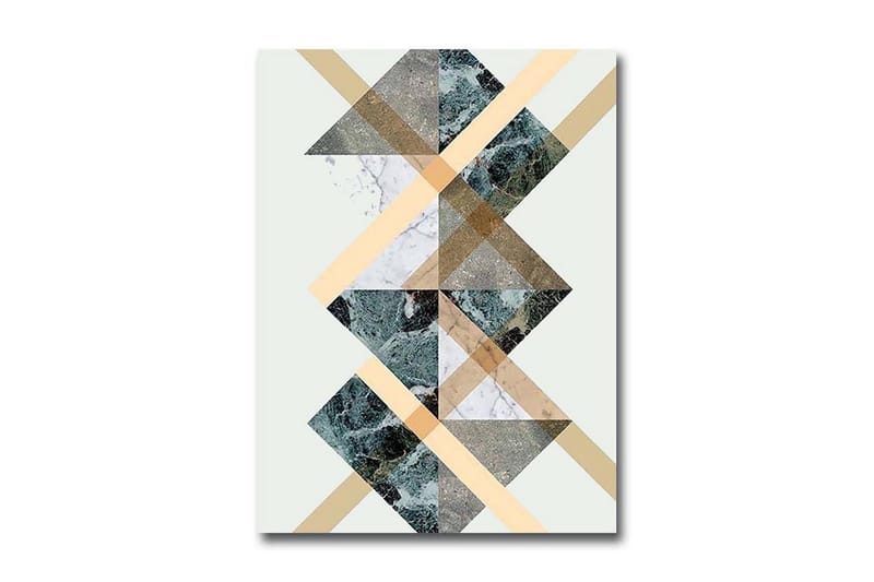 Dekorativ Canvasmålning, Flerfärgad