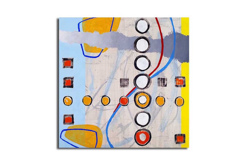 Dekorativ Canvasmålning, Flerfärgad