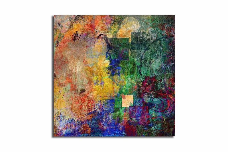 Dekorativ Canvasmålning, Flerfärgad