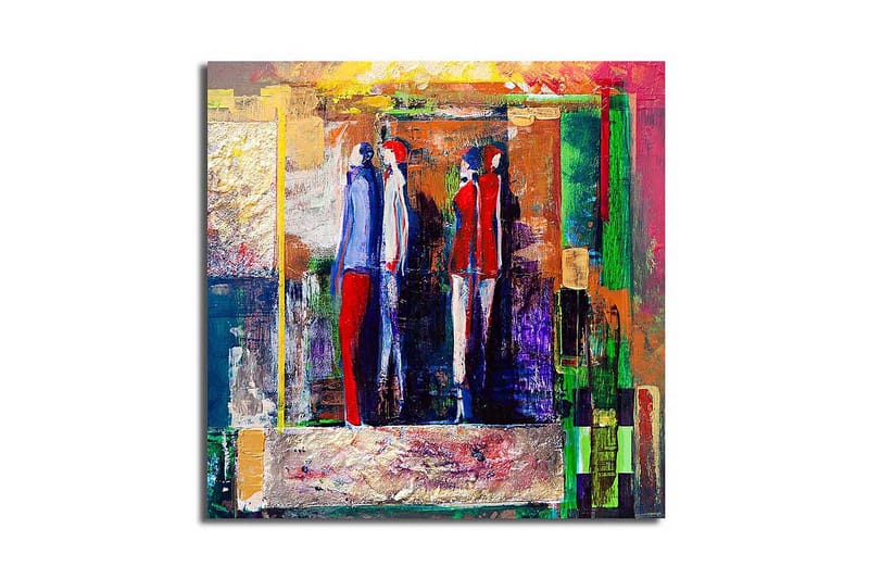 Dekorativ Canvasmålning, Flerfärgad