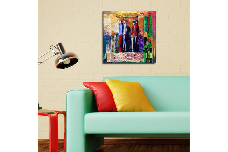 Dekorativ Canvasmålning - Flerfärgad - Inredning - Tavlor & konst - Canvastavlor