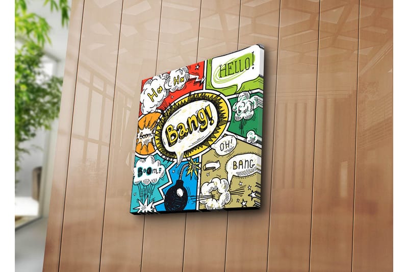 Dekorativ Canvasmålning - Flerfärgad - Inredning - Tavlor & konst - Canvastavlor