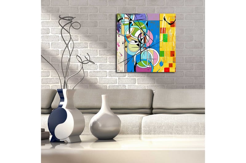 Dekorativ Canvasmålning - Flerfärgad - Inredning - Tavlor & konst - Canvastavlor