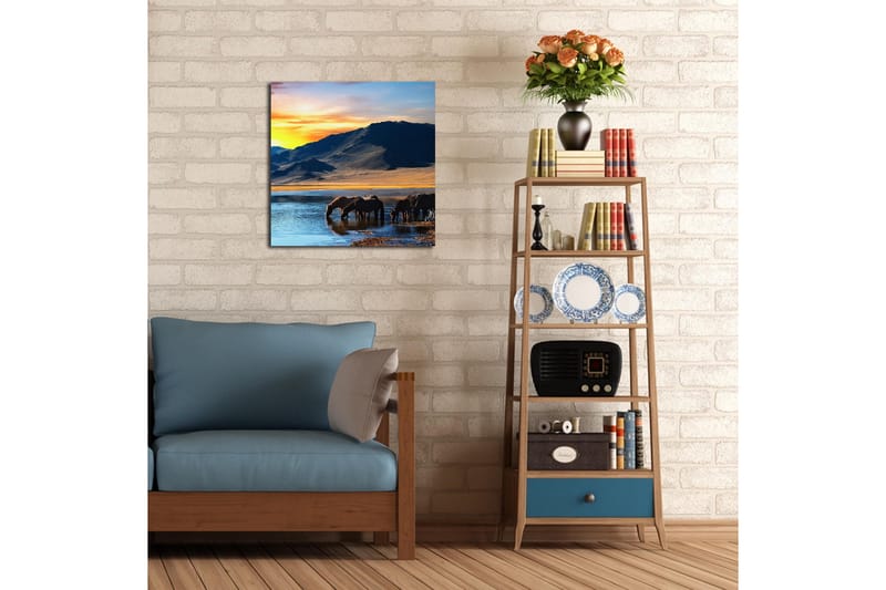 Dekorativ Canvasmålning - Flerfärgad - Inredning - Tavlor & konst - Canvastavlor