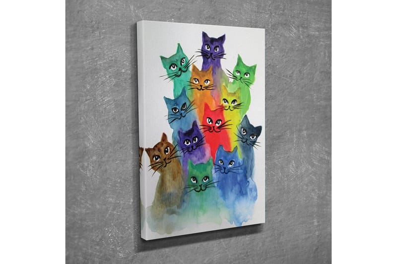 Dekorativ Canvasmålning - Flerfärgad - Inredning - Tavlor & konst - Canvastavlor