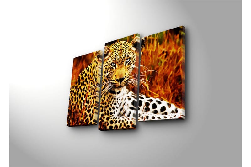 Dekorativ Canvasmålning LED-belysning 3 Delar - Flerfärgad - Inredning - Tavlor & konst - Canvastavlor