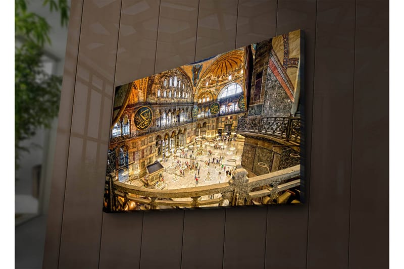 Dekorativ Canvasmålning LED-belysning - Flerfärgad - Inredning - Tavlor & konst - Canvastavlor