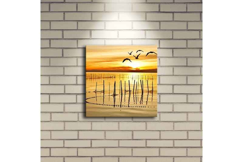 Dekorativ Canvasmålning LED-belysning - Flerfärgad - Inredning - Tavlor & konst - Canvastavlor