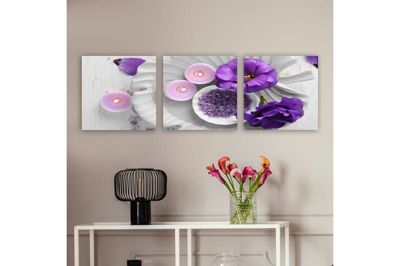 Dekorativ Canvastavla 3-Delar 30x30 cm - Flerfärgad - Inredning - Tavlor & konst - Canvastavlor