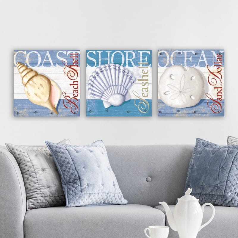 Dekorativ Canvastavla 3-Delar 30x30 cm - Flerfärgad - Inredning - Tavlor & konst - Canvastavlor