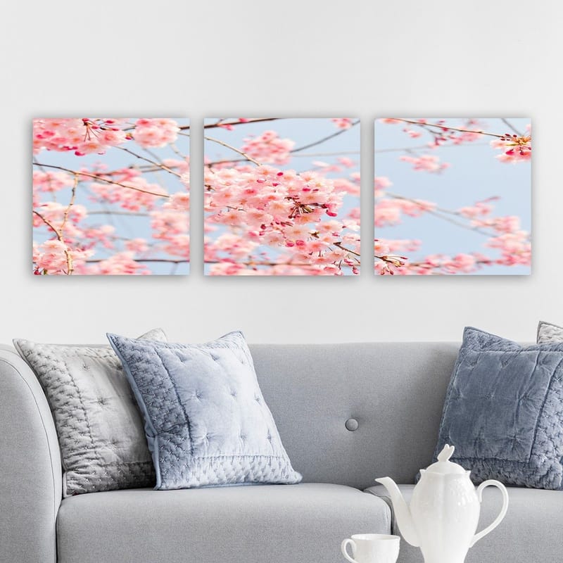 Dekorativ Canvastavla 3-Delar 30x30 cm - Flerfärgad - Inredning - Tavlor & konst - Canvastavlor