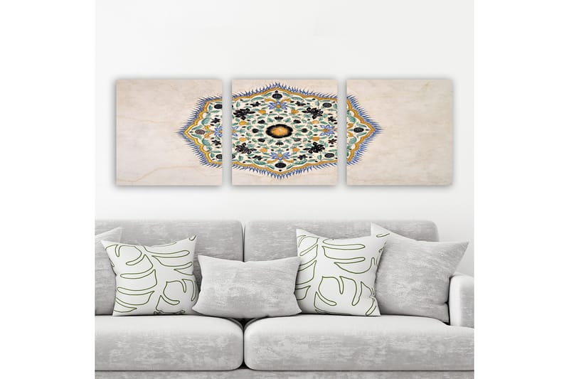 Dekorativ Canvastavla 3-Delar 30x30 cm, Flerfärgad