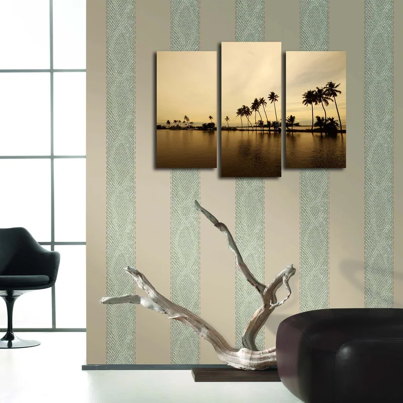 Dekorativ Canvastavla 3-Delar 45x20 cm - Flerfärgad - Inredning - Tavlor & konst - Canvastavlor