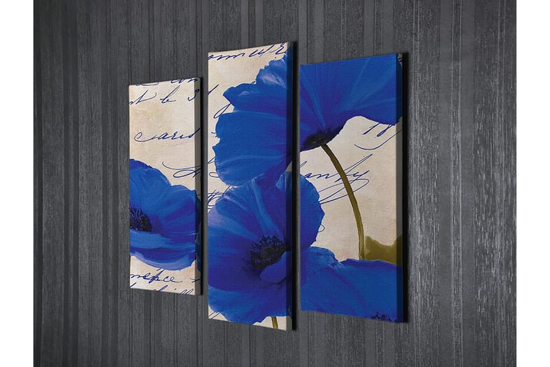 Dekorativ Canvastavla 3-Delar 45x20 cm - Flerfärgad - Inredning - Tavlor & konst - Canvastavlor