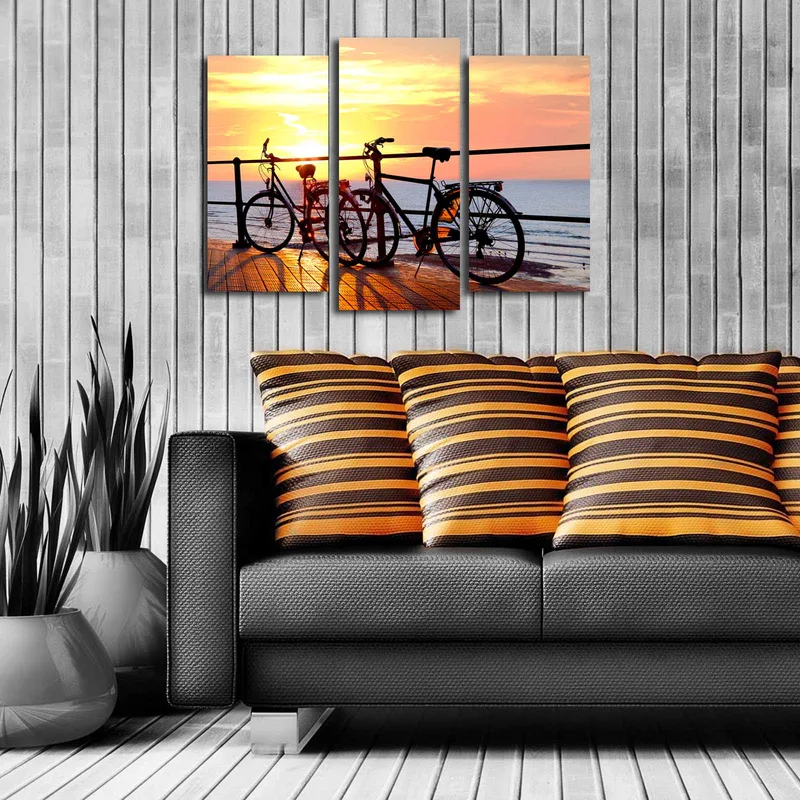 Dekorativ Canvastavla 3-Delar 45x20 cm - Flerfärgad - Inredning - Tavlor & konst - Canvastavlor