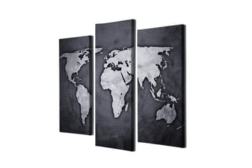 Dekorativ Canvastavla 3-Delar 45x20 cm - Flerfärgad - Inredning - Tavlor & konst - Canvastavlor