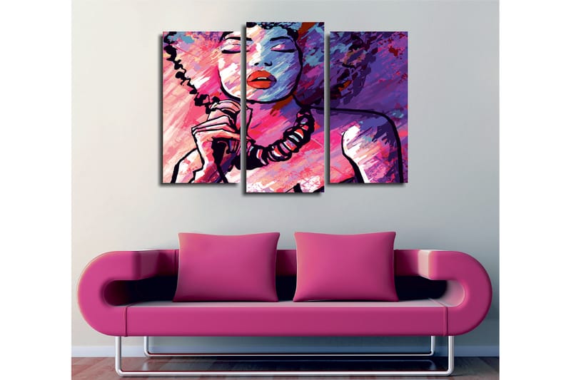 Dekorativ Canvastavla 3-Delar 45x20 cm - Flerfärgad - Inredning - Tavlor & konst - Canvastavlor