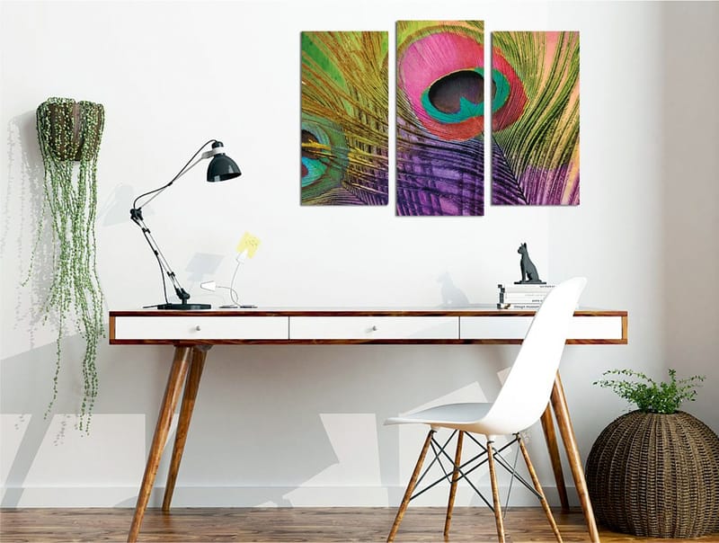 Dekorativ Canvastavla 3-Delar 45x20 cm - Flerfärgad - Inredning - Tavlor & konst - Canvastavlor