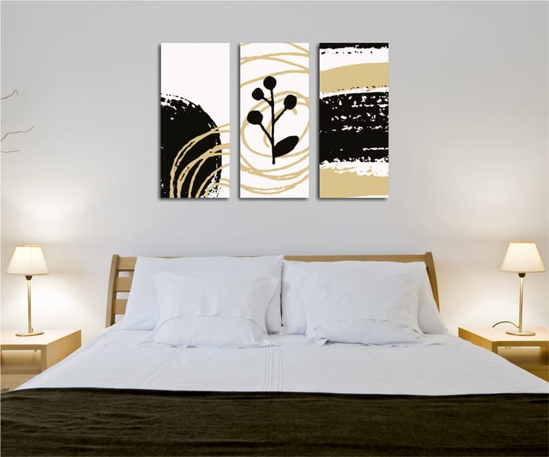Dekorativ Canvastavla 3-Delar 45x20 cm - Flerfärgad - Inredning - Tavlor & konst - Canvastavlor