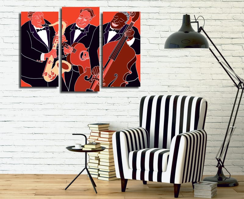 Dekorativ Canvastavla 3-Delar 45x20 cm - Flerfärgad - Inredning - Tavlor & konst - Canvastavlor