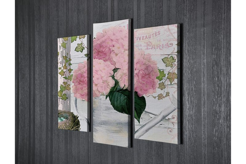 Dekorativ Canvastavla 3-Delar 45x20 cm - Flerfärgad - Inredning - Tavlor & konst - Canvastavlor