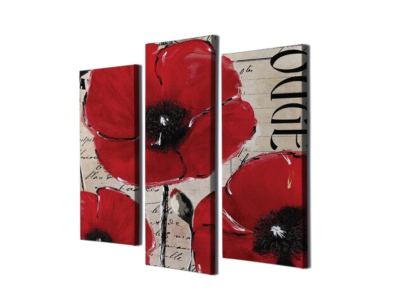 Dekorativ Canvastavla 3-Delar 45x20 cm - Flerfärgad - Inredning - Tavlor & konst - Canvastavlor