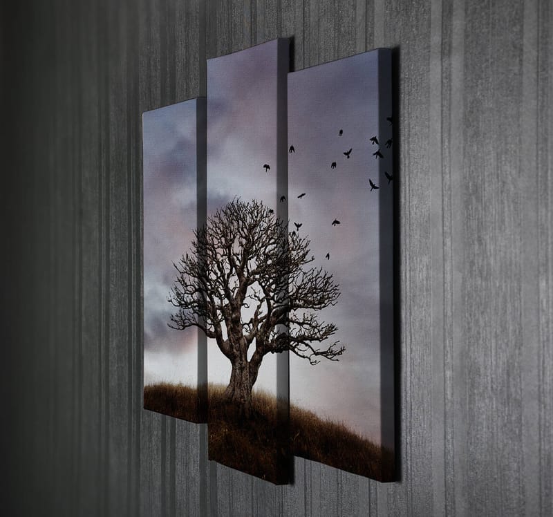 Dekorativ Canvastavla 3-Delar 45x20 cm - Flerfärgad - Inredning - Tavlor & konst - Canvastavlor