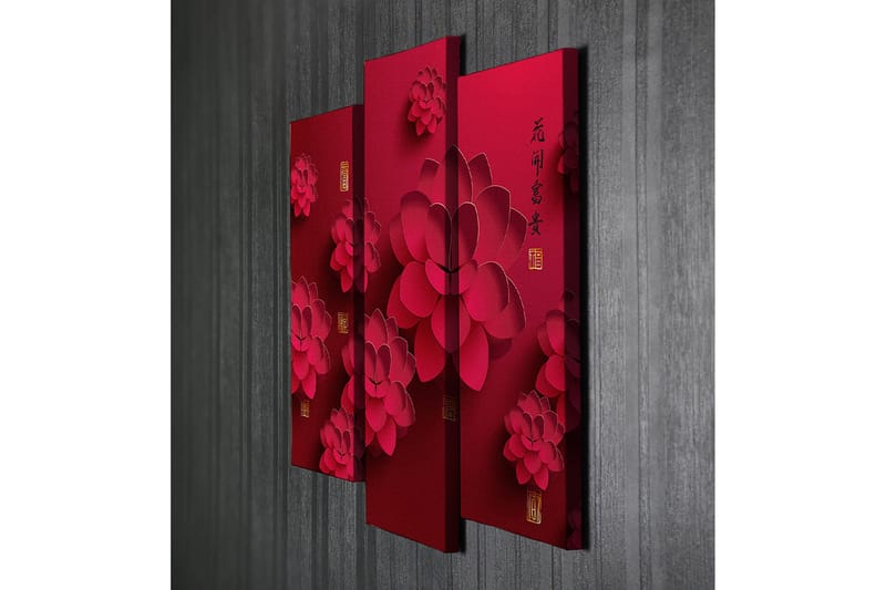 Dekorativ Canvastavla 3-Delar 45x20 cm - Flerfärgad - Inredning - Tavlor & konst - Canvastavlor