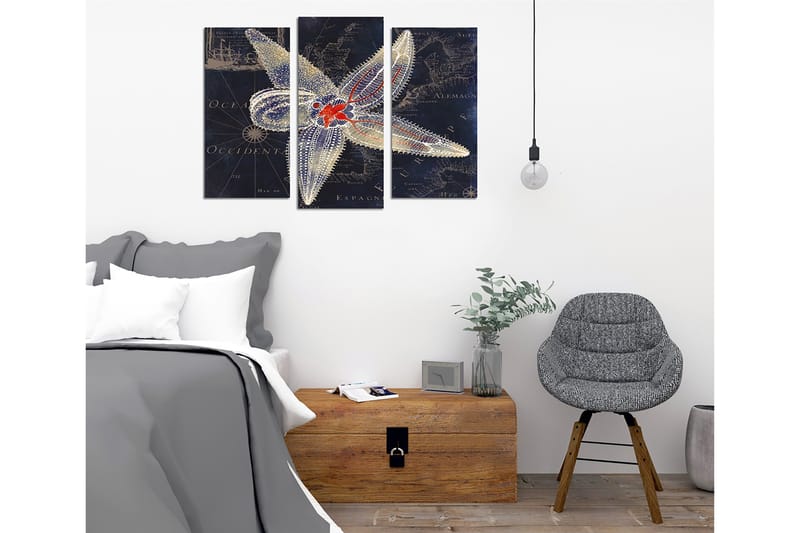 Dekorativ Canvastavla 3-Delar 45x20 cm - Flerfärgad - Inredning - Tavlor & konst - Canvastavlor