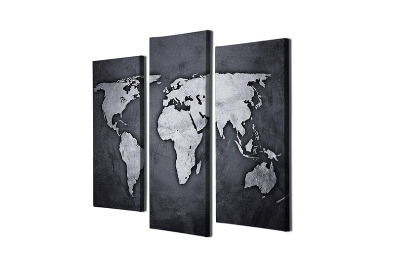 Dekorativ Canvastavla 3-Delar 45x20 cm - Flerfärgad - Inredning - Tavlor & konst - Canvastavlor