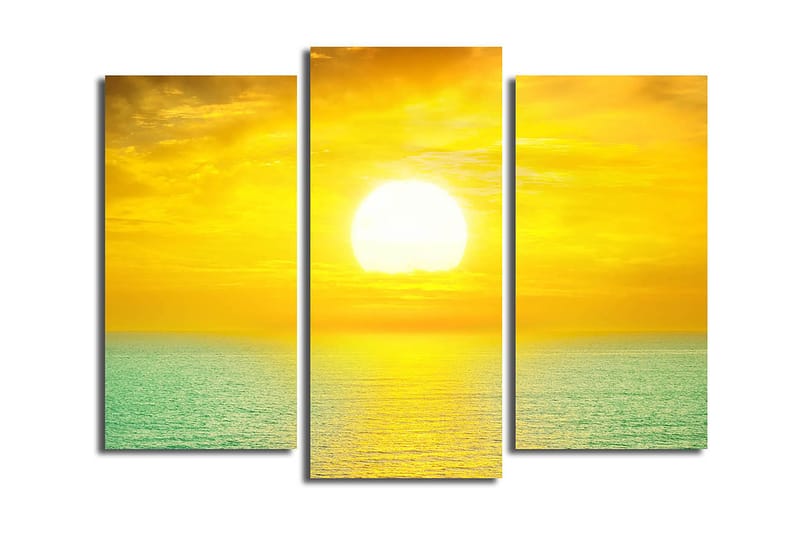 Dekorativ Canvastavla 3-Delar 45x20 cm - Flerfärgad - Inredning - Tavlor & konst - Canvastavlor