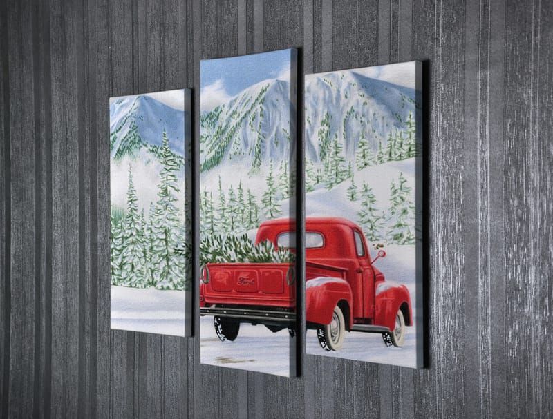 Dekorativ Canvastavla 3-Delar 45x20 cm - Flerfärgad - Inredning - Tavlor & konst - Canvastavlor
