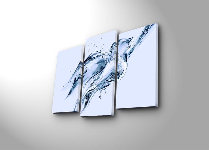 Dekorativ Canvastavla 3-Delar 45x20 cm - Flerfärgad - Inredning - Tavlor & konst - Canvastavlor