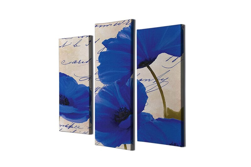 Dekorativ Canvastavla 3-Delar 45x20 cm - Flerfärgad - Inredning - Tavlor & konst - Canvastavlor