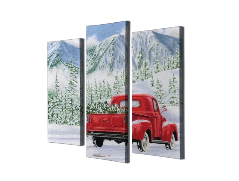 Dekorativ Canvastavla 3-Delar 45x20 cm - Flerfärgad - Inredning - Tavlor & konst - Canvastavlor