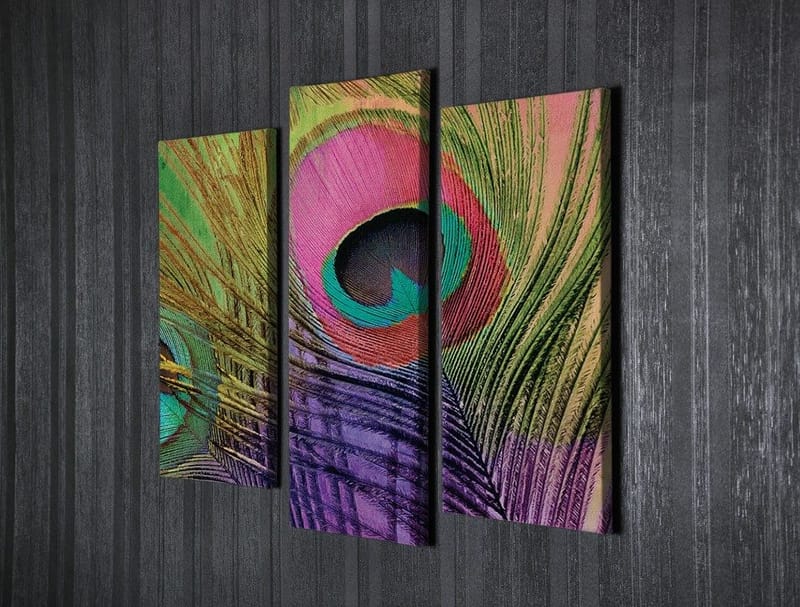 Dekorativ Canvastavla 3-Delar 45x20 cm - Flerfärgad - Inredning - Tavlor & konst - Canvastavlor